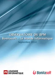 Observatoire du BPM - Bonitasoft / LMI, Sept. 2014