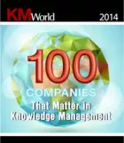 KM World 100 Companies that Matter in Knowledge Management 2014